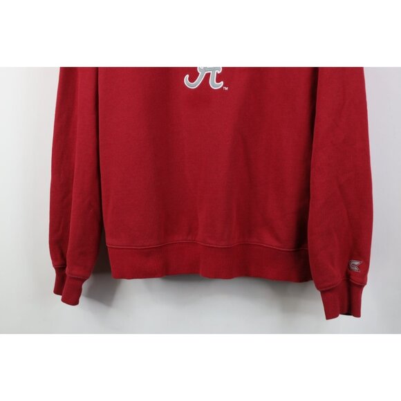 Vintage Mens Large Distressed University of Alabama Crewneck Sweatshirt Red - Picture 3 of 15
